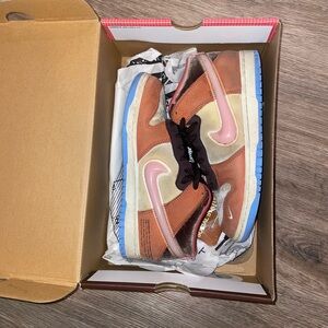 Nike Dunk Low Pro SB Brown and Pink Sneakers